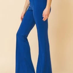 Jealous Tomato NEW ARRIVALS Royal Blue High Rise Flare Pants