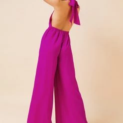 Jealous Tomato Fuchsia Halter Neckline Jumpsuit NEW ARRIVALS