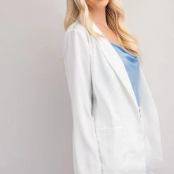 Glam White Colored Boyfriend Blazer NEW ARRIVALS