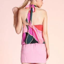 Tyche Metamorphosis Front Tuck Halter Top