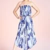 Tyche NEW ARRIVALS Blue And White Shibori Tie Dye Sleeveless Jumpsuit