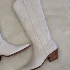Matise White Tall Western Boots NEW ARRIVALS