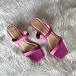 Chinese Laundry NEW ARRIVALS Pink Colored Yanti Slide Sandal