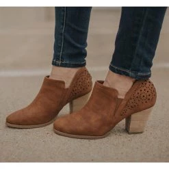 Ccocci Tan Cutout Booties NEW ARRIVALS