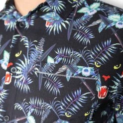 Baja Llama Panther Nighthawk Button Up MEN