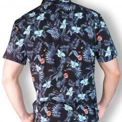 Baja Llama Panther Nighthawk Button Up MEN