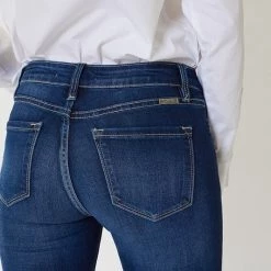 Kan Can NEW ARRIVALS Mehdina Mid Rise Skinny Jeans