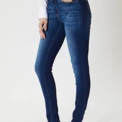 Kan Can NEW ARRIVALS Mehdina Mid Rise Skinny Jeans