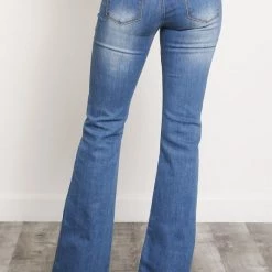 Wishlist Denim Flare Frayed Bottom