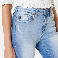 Kan Can Laura Medium Wash High Waist Jeans NEW ARRIVALS