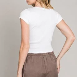 Be Cool Cocoa Brown Tencel Drawstring Shorts