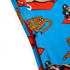 MEN Baja Llama Purrfect Woman Blue Nighthawk Button Up