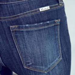 Kan Can Brooke Dark Wash Mid Rise Jeans