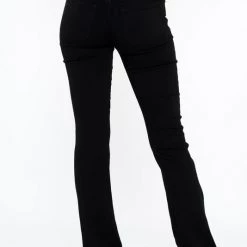 Sneak Peak Allison Black Mid Rise Boot Cut Jeans