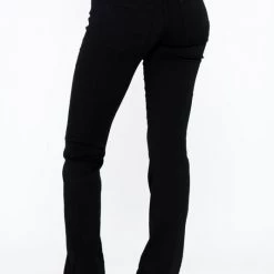 Sneak Peak Allison Black Mid Rise Boot Cut Jeans