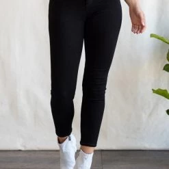 Sneak Peak Billie Black Over-dye High Rise Leggings