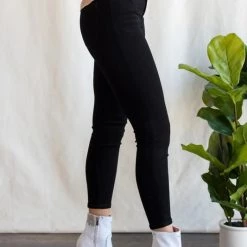 Sneak Peak Billie Black Over-dye High Rise Leggings