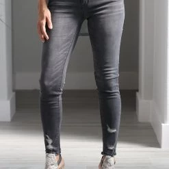 Kan Can Liam Grey High Rise Skinny Jeans NEW ARRIVALS