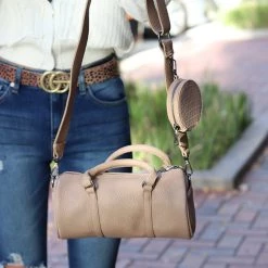 THE WEARHOUSE Cream Colored Tootsie Tube Bag NEW ARRIVALS