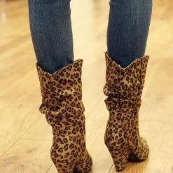 Nature Breeze CLEARANCE Darby Leopard Boot