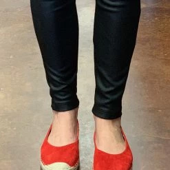 3B SHOES Dorthy Red Flats