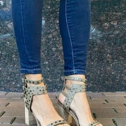 Ccocci Sara Studded Taupe Heels