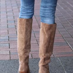 Ccocci Traci Taupe Faux Suede Tall Boots NEW ARRIVALS