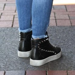 Ccocci Black Studded High Top Shoes