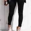 Kan Can Black Modern Raw Skinny Jeans