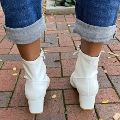 Best Shoes NEW ARRIVALS Scarlett White Ankle Boots