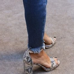 Chinese Laundry Ava Reptile Strap Heels