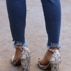 Chinese Laundry Ava Reptile Strap Heels