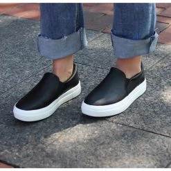 Focus Footwear Black Brooklyn Sneakers