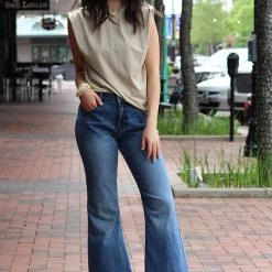 Ontwelth Monique Medium Wash Flare Jeans