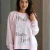 Odd People TOPS Pink Long Sleeve "More Self Love Baby Girl" Sweatshirt