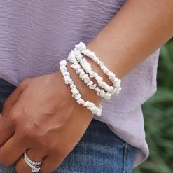 THE WEARHOUSE White Stone Accent Bracelet