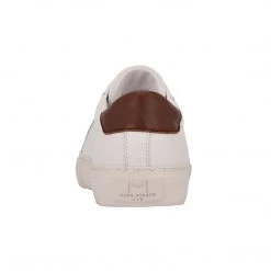 MB Fisher MEN Aiden White And Brown Sneakers