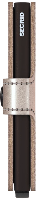 SECRID Miniwallet Metallic Champagne-Brown