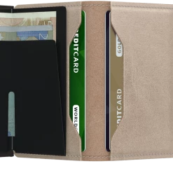 SECRID Miniwallet Metallic Champagne-Brown