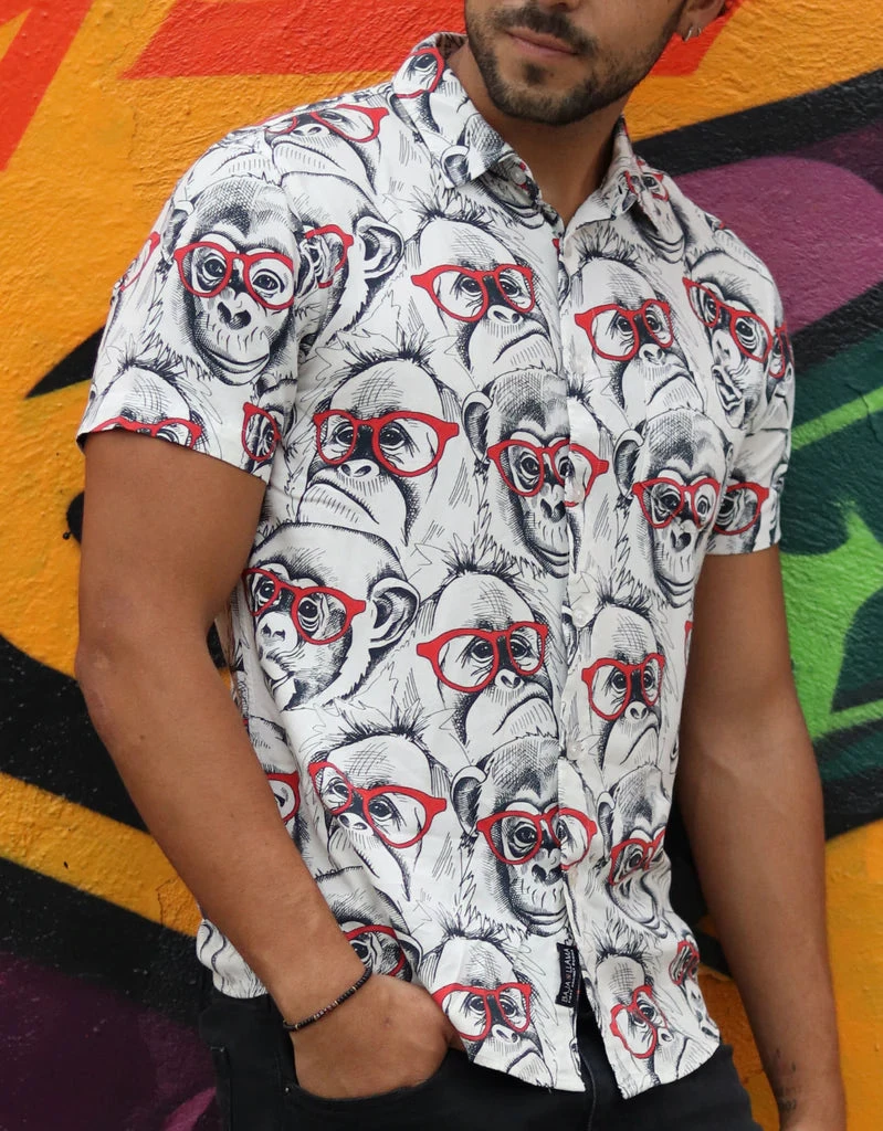 MEN Baja Llama Dr. YESSIR Button Up Shirt 1 MEN Baja Llama Dr. YESSIR Button Up Shirt