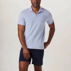 The Normal Brand MEN Sky Blue Colored Towel Terry Polo