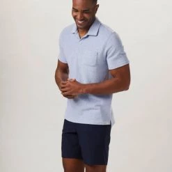 The Normal Brand MEN Sky Blue Colored Towel Terry Polo