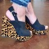 Joia Acc NEW ARRIVALS Lila Black And Cheetah Wedges