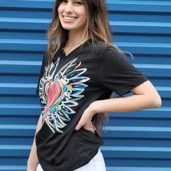 Texas True NEW ARRIVALS Tammy Texas Heart Graphic Tee
