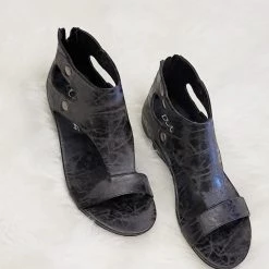 Boutique By Corkys Lisa Open Toe Black Sandal