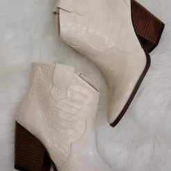 Chinese Laundry The Dottie Cream Colored Snake Print Boots NEW ARRIVALS