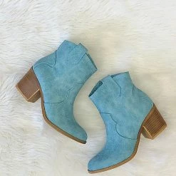 Chinese Laundry The Dolly Light Blue Ankle Boots