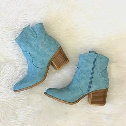 Chinese Laundry The Dolly Light Blue Ankle Boots