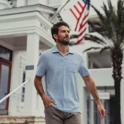 The Normal Brand MEN Sky Blue Colored Towel Terry Polo 9 The Normal Brand MEN Sky Blue Colored Towel Terry Polo