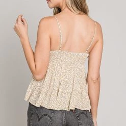 Be Cool Buttercup Tiered Floral Tank Top NEW ARRIVALS